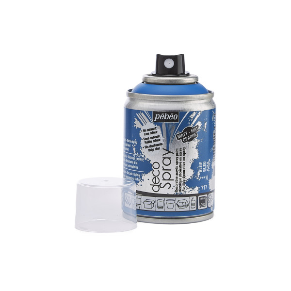 Bombe de peinture - Bleu - 717 - Pébéo - DecoSpray - 100ml - Tous supports