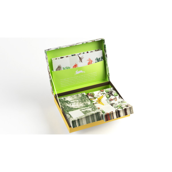 Coffret de correspondance - Papier à lettres + enveloppes + autocollants - Natural History