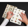 Livret d'étiquettes et stickers - Coquillages - Scrapbooking - 32 feuilles - 250 étiquettes