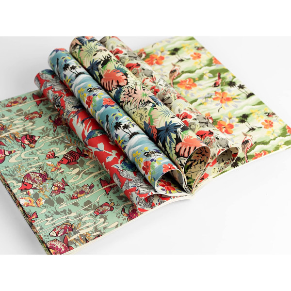 Papiers créatifs - Nature colorée - Scrapbooking - 12 feuilles - 50x70cm