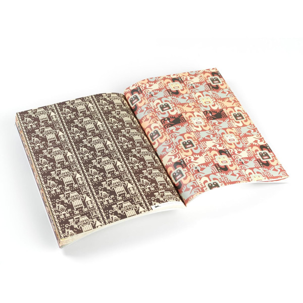 Papiers créatifs - Motifs colombien et aztèque - Scrapbooking - 12 feuilles - 50x70cm