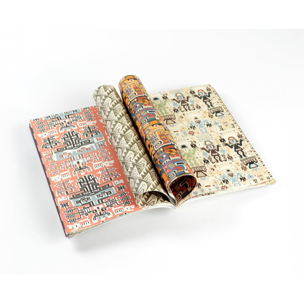 Papiers créatifs - Motifs colombien et aztèque - Scrapbooking - 12 feuilles - 50x70cm
