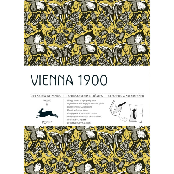 photo-Papiers créatifs - Motifs Art Déco Vienna 1900 - Scrapbooking - 12 feuilles - 50x70cm