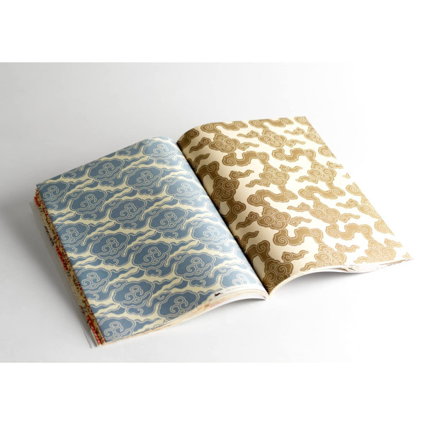 Papiers créatifs - Motifs bouddhistes - Scrapbooking - 12 feuilles - 50x70cm