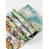 Papiers créatifs - Motifs peinture impressionniste - Scrapbooking - 12 feuilles - 50x70cm