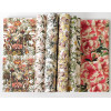 Papiers créatifs - Imprimés floraux - Scrapbooking - 12 feuilles - 50x70cm