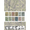 Papiers créatifs - Motifs marbrés - Scrapbooking - 12 feuilles - 50x70cm
