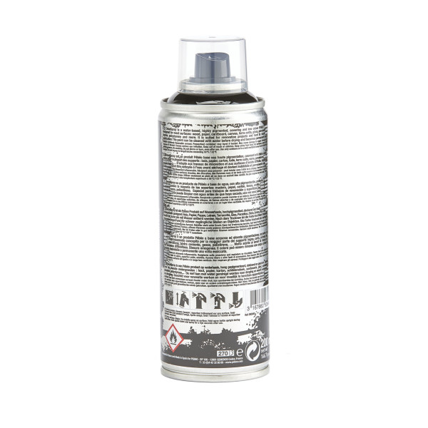 Bombe de peinture - Noir - Brillant - 845 - Pébéo - DecoSpray - 200ml - Tous supports
