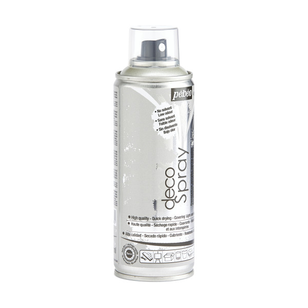 Bombe de peinture - Argent - Nacré - 867 - Pébéo - DecoSpray - 200ml - Tous supports