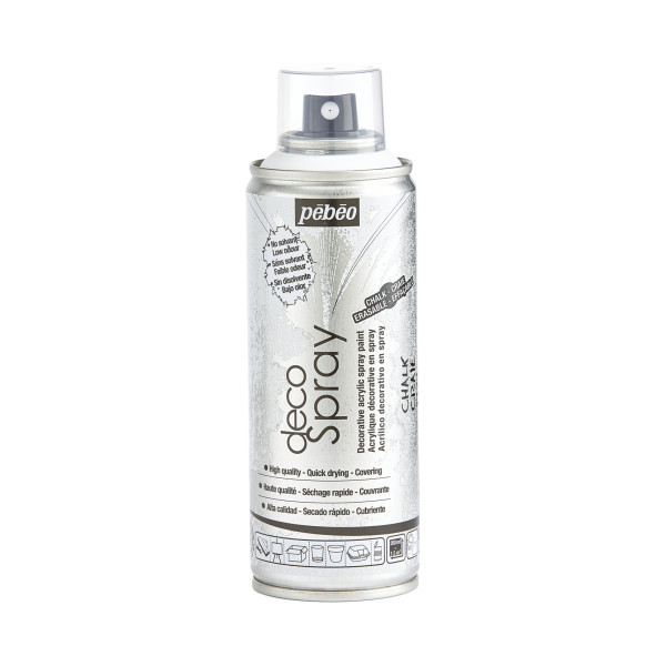 photo-Bombe de peinture - Effet craie - Pébéo - DecoSpray - 200ml - Tous supports