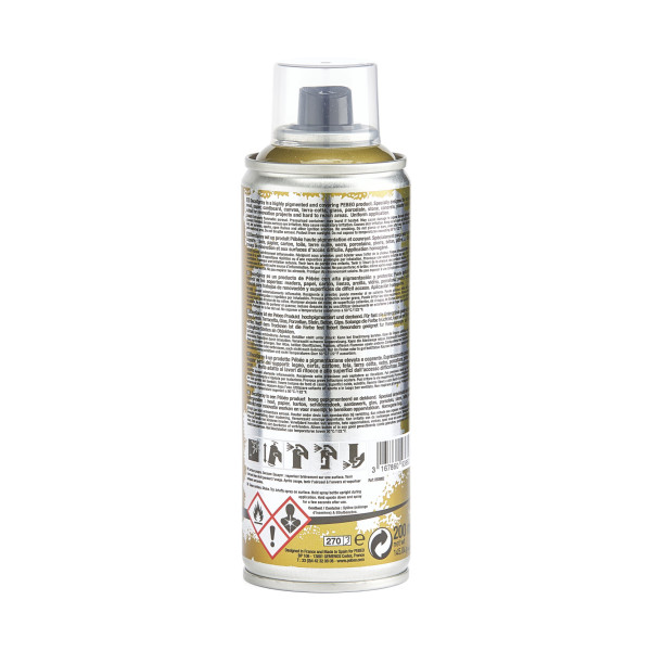 Bombe de peinture - Or - Chrome - 882 - Pébéo - DecoSpray - 200ml - Tous supports