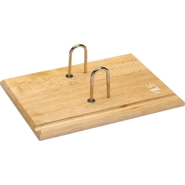 photo-Support pour bloc éphéméride - Bois vernis - 2 anneaux - 21x17cm - Bureau