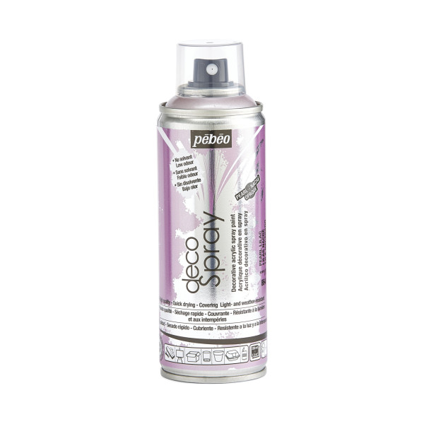 photo-Bombe de peinture - Lilas - Nacré - 864 - Pébéo - DecoSpray - 200ml - Tous supports