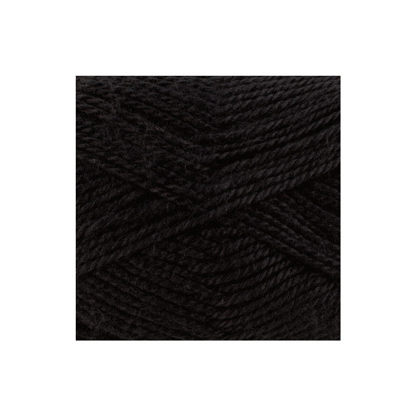 Pelote de laine - Noir - 26 - 100% acrylique - 3,5/4,5 mm - Gründl - Lisa Premium