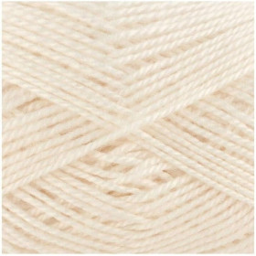 Pelote de laine - Crème - 2 - 100% acrylique - 3,5/4,5 mm - Gründl - Lisa Premium