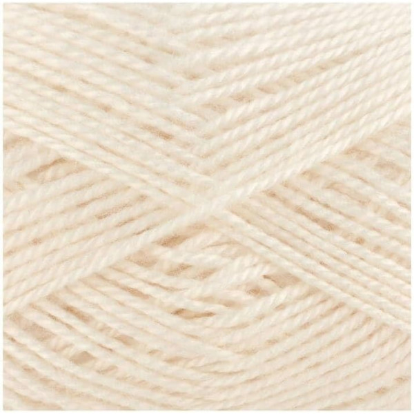 Pelote de laine - Crème - 2 - 100% acrylique - 3,5/4,5 mm - Gründl - Lisa Premium