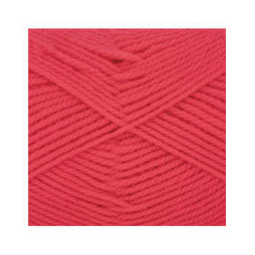 Pelote de laine - Corail fluo - 47 - 100% acrylique - 3,5/4,5 mm - Gründl - Lisa Premium