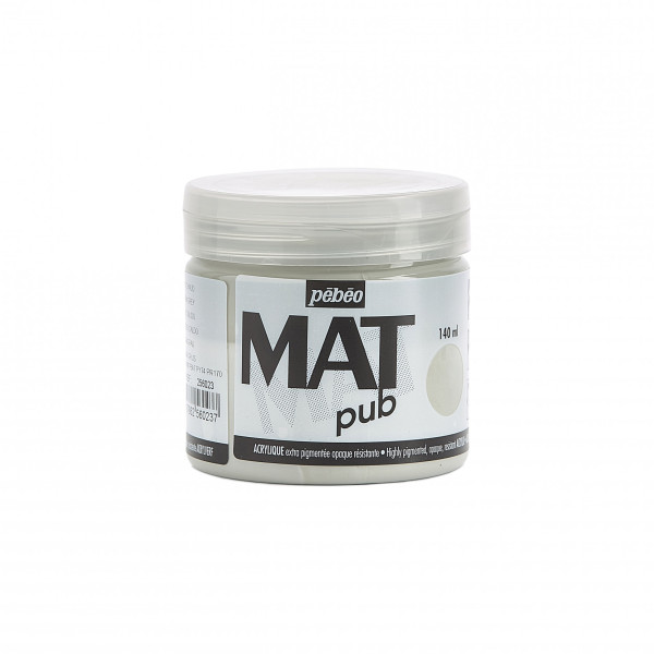photo-Peinture acrylique - Extra mate - Gris chaud - 256023 - Pébéo Mat Pub - 140ml
