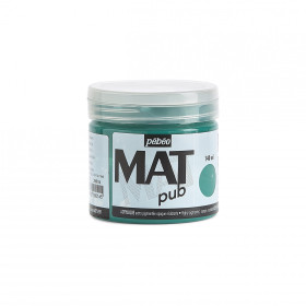 photo-Peinture acrylique - Extra mate - Vert canard - 256014 - Pébéo Mat Pub - 140ml