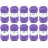 photo-10 pelotes de laine - Violet - 43 - 100% acrylique - 3,5/4,5 mm - Gründl - Lisa Premium