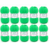 photo-10 pelotes de laine - Vert fluo - 29 - 100% acrylique - 3,5/4,5 mm - Gründl - Lisa Premium
