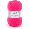 10 pelotes de laine - Rose fluo - 30 - 100% acrylique - 3,5/4,5 mm - Gründl - Lisa Premium