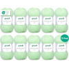 photo-10 pelotes de laine - Vert fluo - 6 - 100% acrylique - 3,5/4,5 mm - Gründl - Lisa Premium