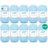 photo-10 pelotes de laine - Bleu clair - 8 - 100% acrylique - 3,5/4,5 mm - Gründl - Lisa Premium