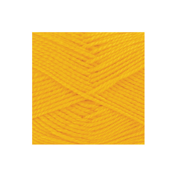 10 Pelotes de laine - Jaune maïs - 10 - 100% acrylique - 3,5/4,5 mm - Gründl - Lisa Premium