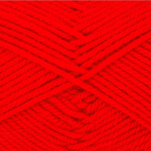 10 Pelotes de laine - Rouge signal - 12 - 100% acrylique - 3,5/4,5 mm - Gründl - Lisa Premium