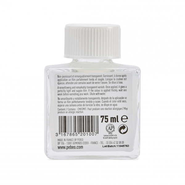 Vernis - Brillant - Peinture acrylique - Unifie et préserve l'œuvre - Pébéo - 75ml