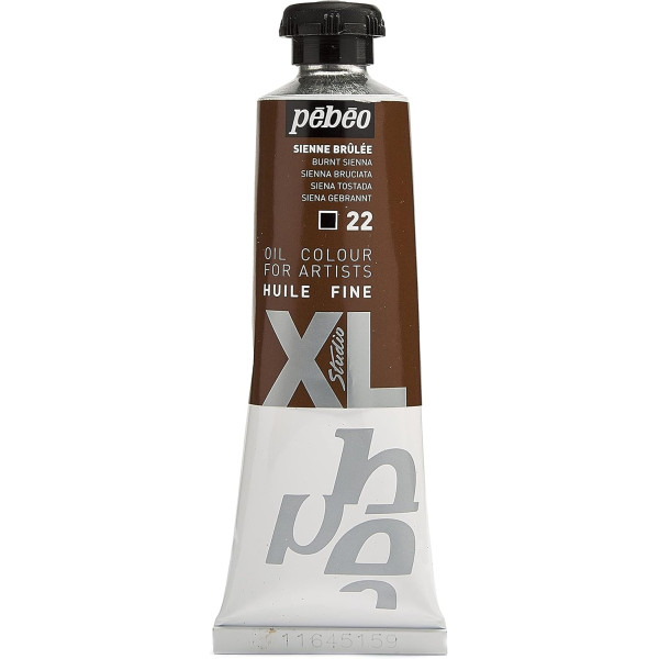 phoot-Tube de peinture à l'huile - Fine - Sienne brûlée - 22 - 37ml - Pébéo Studio XL