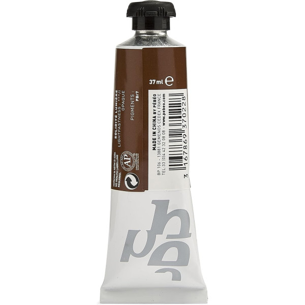 Tube de peinture à l'huile - Fine - Sienne brûlée - 22 - 37ml - Pébéo Studio XL