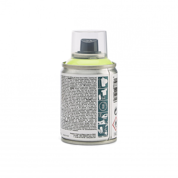 Bombe de peinture - Tissus - Textile - Jaune fluo - Sans solvant - Pébéo - 100ml