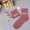 Chaussettes - Femme - Rose avec paillettes - Râleuse - Taille 36/42 - Humour - Cadeau