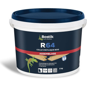 photo-Colle vinylique à bois - Prise lente - Assemblage et plaçage - Extérieur et zone humide - Bostik - 5kg