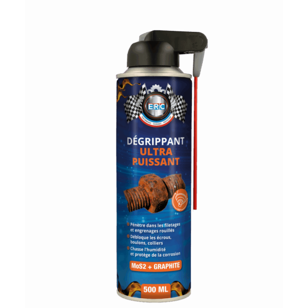 photo-Dégrippant - Ultra puissant - Desserre écrous, raccords, pièces métalliques - ERC - 500ml