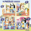 Puzzles - Bluey - 4 modèles - 12 à 25 pièces - Dès 3 ans - Mallette de rangement - Educa