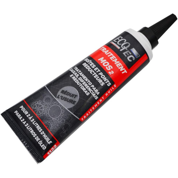 photo-Traitement MOS2 - Pour boîtes et ponts réducteurs - Réduit bruits, usures et frictions - ECOTEC - 50ml