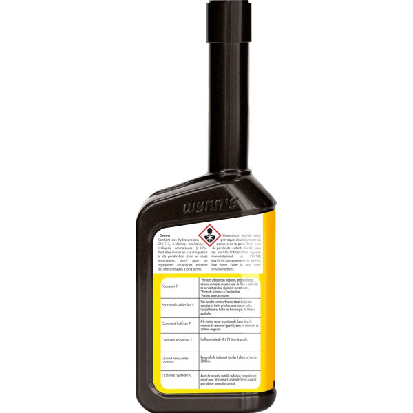 Produit regénérant pour filtres à particules - Diesel - Rapide et efficace - Wynn's - 500ml