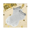 Chaussettes à paillettes - Socquettes - Femme - Gris - Parfaite - Taille 36/42