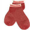 PHOTO-Chaussettes à paillettes - Socquettes - Femme - Rouge - Emmerdeuse - Taille 36/42