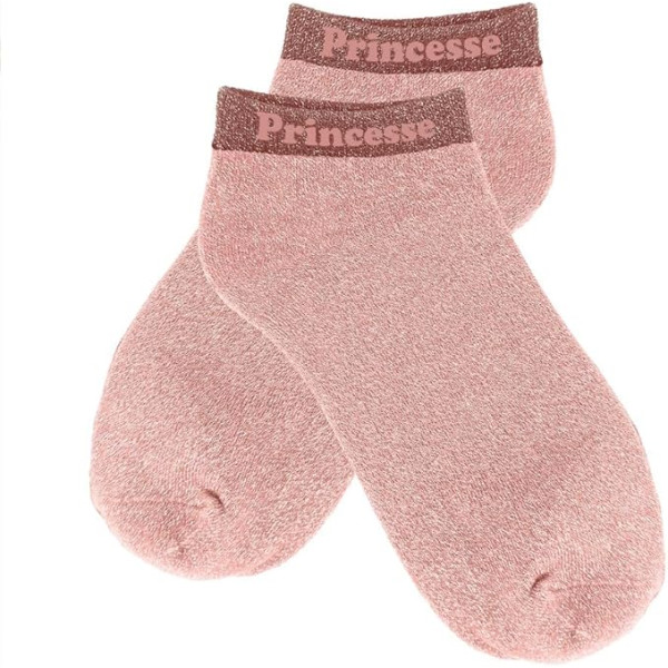 photo-Chaussettes à paillettes - Socquettes - Femme - Rose - Princesse - Taille 36/42