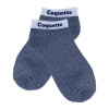 photo-Chaussettes à paillettes - Socquettes - Femme - Bleu - Coquette - Taille 36/42