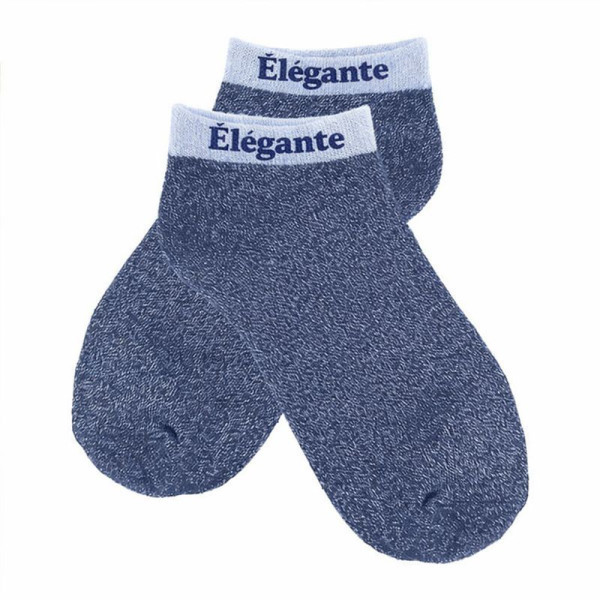 photo-Chaussettes à paillettes - Socquettes - Femme - Bleu - Elégante - Taille 36/42