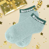 Chaussettes à paillettes - Socquettes - Femme - Vert - Rêveuse - Taille 36/42