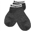photo-Chaussettes à paillettes - Socquettes - Femme - Noir - Bringueuse - Taille 36/42