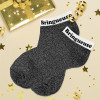 Chaussettes à paillettes - Socquettes - Femme - Noir - Bringueuse - Taille 36/42