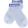 photo-Chaussettes à paillettes - Socquettes - Femme - Bleu - Gaffeuse - Taille 36/42