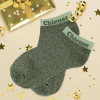 Chaussettes à paillettes - Socquettes - Femme - Vert - Chieuse - Taille 36/42